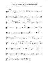 scarica la spartito per fisarmonica A Paris dans chaque faubourg (Relevé) in formato PDF