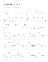 scarica la spartito per fisarmonica Fait d'hiver in formato PDF