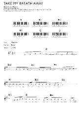 télécharger la partition d'accordéon Take My Breath Away (Chant : Berlin) (Rock)  au format PDF