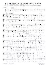download the accordion score Le refrain de nos vingt ans in PDF format