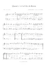 download the accordion score Quand c'est la fête au baïon in PDF format