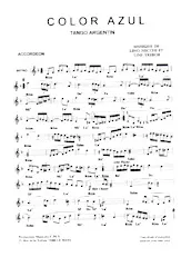 télécharger la partition d'accordéon Color Azul (Tango Argentin) au format PDF