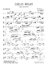 descargar la partitura para acordeón Cielo Rojo (Tango Argentin) en formato PDF