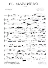 télécharger la partition d'accordéon El Marinero (Tango) au format PDF