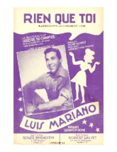 scarica la spartito per fisarmonica Rien que toi (Du film : Histoire de chanter) (Chant : Luis Mariano) (Valse) in formato PDF