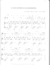 télécharger la partition d'accordéon C'est dans les chansons au format PDF