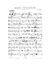scarica la spartito per fisarmonica Nuits Tropicales (Boléro Lent) in formato PDF