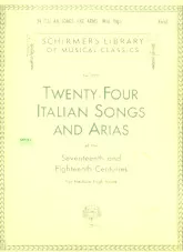 descargar la partitura para acordeón Twenty Four Italian Songs And Arias en formato PDF