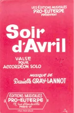 scarica la spartito per fisarmonica Soir d'Avril (Valse) in formato PDF