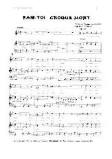 scarica la spartito per fisarmonica Fais toi croque mort (Arrangement : Aimable Donfut) (Twist) in formato PDF