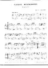 télécharger la partition d'accordéon Plaisirs montagnards (Bergfreuden) (1er + 2ème Accordéon) (Polka Marche) au format PDF