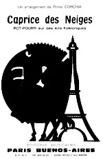télécharger la partition d'accordéon Caprice des Neiges (Pot Pourri sur des Airs Folkloriques) (Valse) au format PDF