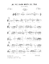 descargar la partitura para acordeón Je ne sais rien de toi (Cha Cha Rock) en formato PDF