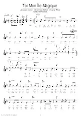 télécharger la partition d'accordéon Toi mon île magique (Samba Batucada) au format PDF