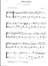scarica la spartito per fisarmonica Nostalgie (Valse Musette) in formato PDF