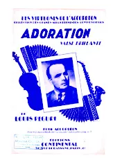 télécharger la partition d'accordéon Adoration (Valse Brillante) au format PDF