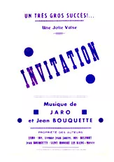 télécharger la partition d'accordéon Invitation (Valse) au format PDF