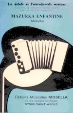 télécharger la partition d'accordéon Mazurka Enfantine au format PDF