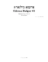 télécharger la partition d'accordéon Odessa Bulgar#3 (Kammen Volume 1 n°12) (Accordion) au format PDF