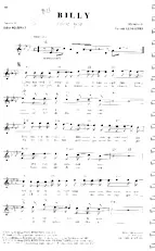 télécharger la partition d'accordéon Billy (Chant : Céline Dion) au format PDF