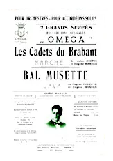 download the accordion score Les cadets du Brabant (Orchestration Complète) (Marche) in PDF format