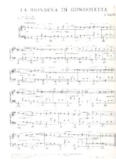 télécharger la partition d'accordéon La biondina in gondoletta (Arrangement : Félice Fugazza) (Valse) au format PDF