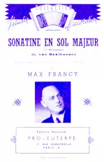 télécharger la partition d'accordéon Sonatine en Sol Majeur (1er Mouvement) (Arrangement : Max Francy) au format PDF