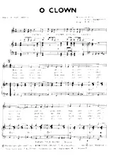télécharger la partition d'accordéon O Clown (Arrangement Rudy Witt) au format PDF