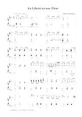 download the accordion score La liberté est une fleur in PDF format