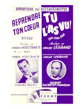 download the accordion score Reprendre ton cœur (Orchestration) (Boléro) in PDF format
