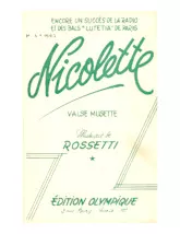 télécharger la partition d'accordéon Nicolette (Orchestration) (Valse Musette) au format PDF