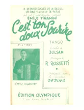 télécharger la partition d'accordéon C'est ton doux sourire (Orchestration) (Tango) au format PDF