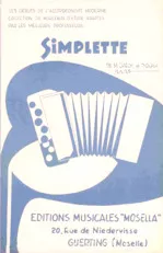 download the accordion score Simplette (Valse) in PDF format