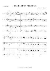 scarica la spartito per fisarmonica Les fleurs perdues (Quatuor d'Accordéons / Conducteur) in formato PDF