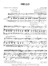 scarica la spartito per fisarmonica Hello (Arrangement : Nicholas Hare) (Slow Ballade) in formato PDF