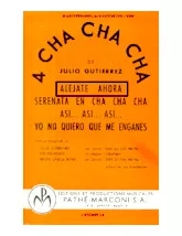 scarica la spartito per fisarmonica Alejate Ahora (Orchestration) (Cha Cha Cha) in formato PDF
