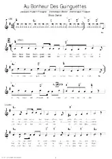 download the accordion score Au plaisir des guinguettes (Disco Dance) in PDF format