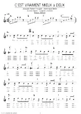 descargar la partitura para acordeón C'est vraiment mieux à deux (Disco Dance) en formato PDF