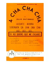 download the accordion score Yo no quiero que me engañes (Orchestration Complète) (Cha Cha Cha) in PDF format