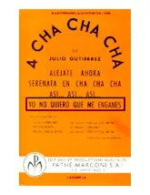 télécharger la partition d'accordéon Yo no quiero que me engañes (Orchestration Complète) (Cha Cha Cha) au format PDF