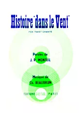 scarica la spartito per fisarmonica Histoire dans le vent (Fox Twist Chanté) in formato PDF