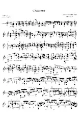 scarica la spartito per fisarmonica Chaconne (Arrangement: : Andrés Segovia) in formato PDF