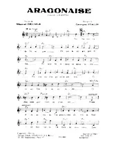 scarica la spartito per fisarmonica Aragonaise (Valse Chantée) in formato PDF