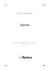 scarica la spartito per fisarmonica Canon   (Accordéonquintett) (Conducteur) in formato PDF