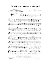descargar la partitura para acordeón Bonjour mon village (Valse) en formato PDF