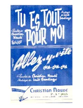 télécharger la partition d'accordéon Tu es tout pour moi (Orchestration Complète) (Boléro) au format PDF