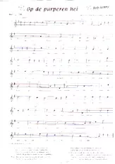 télécharger la partition d'accordéon Op de purperen hei (Chant : Bob Benny) (Valse) au format PDF
