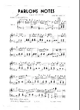 scarica la spartito per fisarmonica Parlons Notes (Valse Musette) in formato PDF