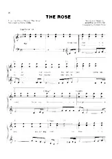 télécharger la partition d'accordéon The Rose (Arrangement : Richard Brad) (Chant : Bette Midler) (Slow)  au format PDF