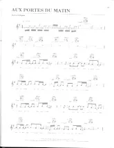 scarica la spartito per fisarmonica Aux portes du matin in formato PDF